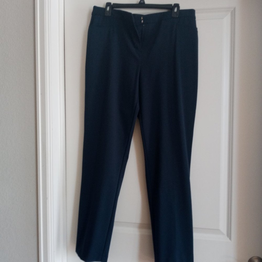 Navy blue straight leg pants from macys